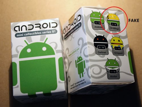 Fake Google Android toys