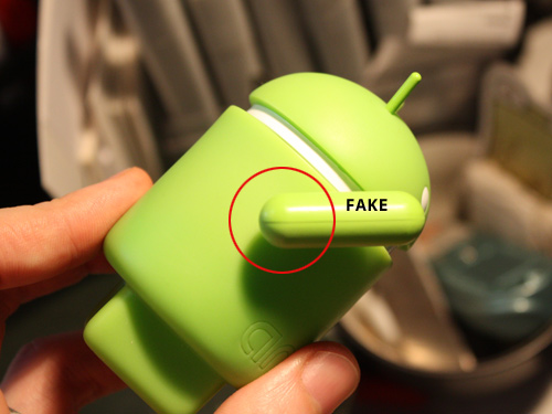 Fake Google Android toys