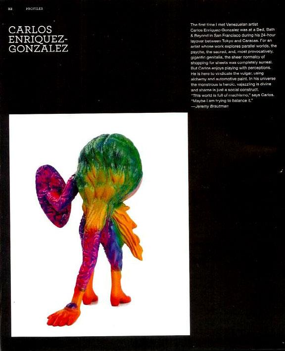 Carlos Enriquez-Gonzalez in February's Juxtapoz