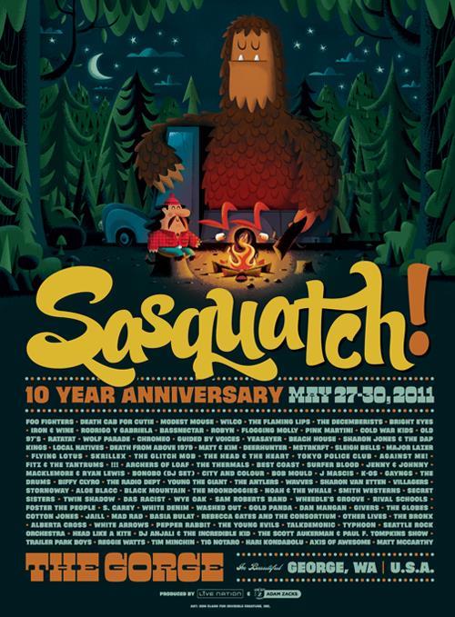 Sasquatch! Festival poster
