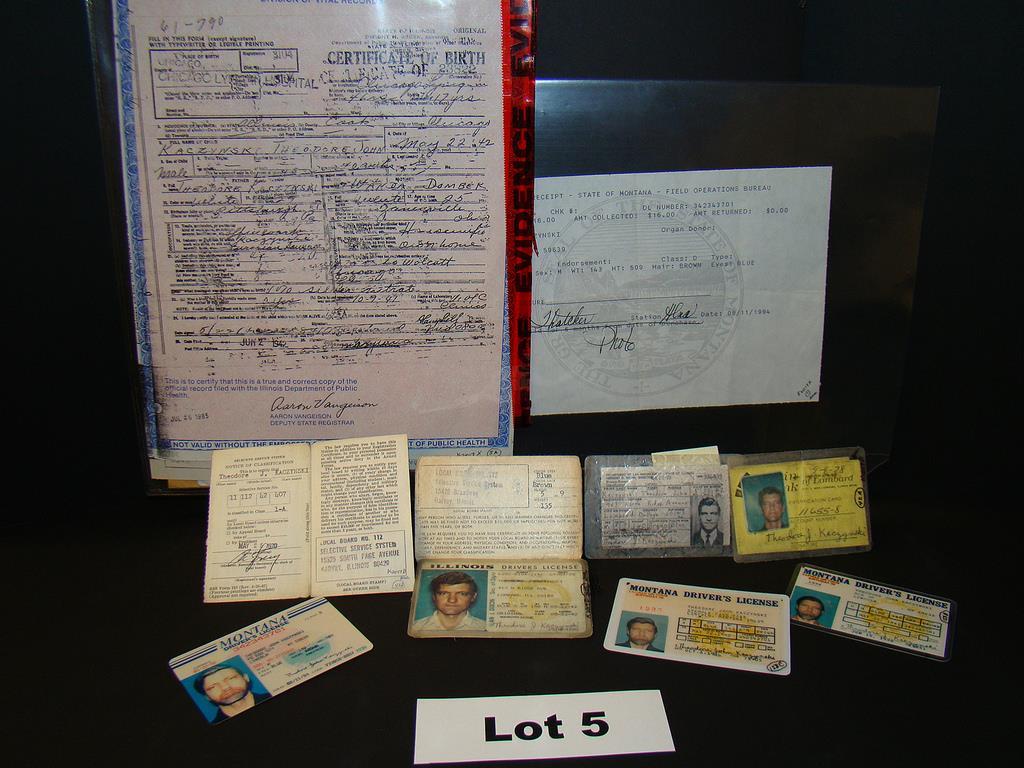 Unabomber auction items