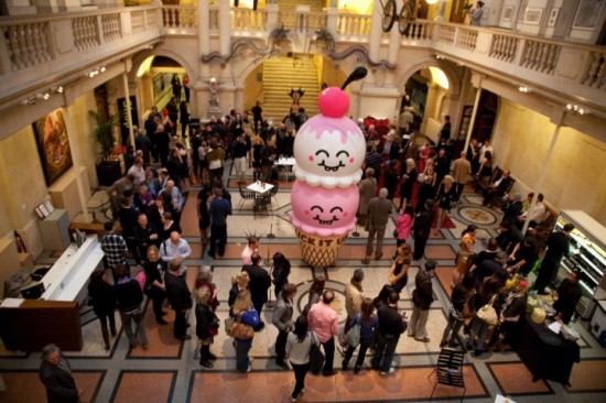 Inflatable Art Artist: Buff Monster Ice Cream Sculpture at Art From the New World