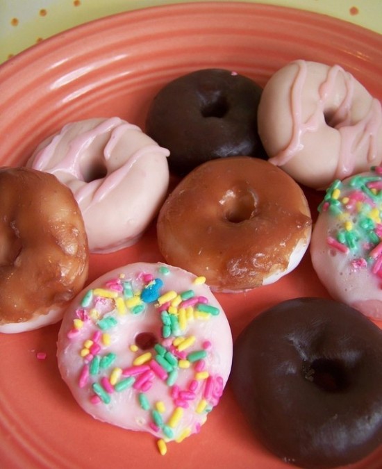 donut realistic food soaps by LoveLeeSoaps
