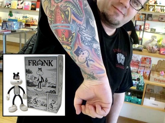 Tattoos inspired by art: Frank by Jim Woodring.