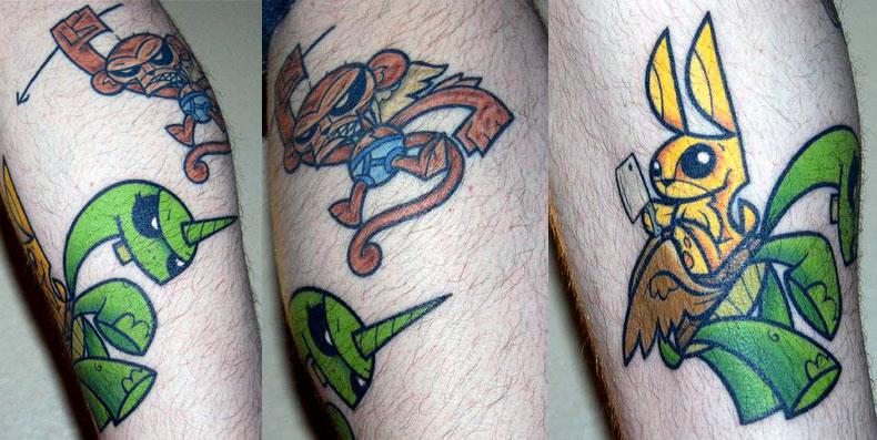 Tattoos inspired by art and toys: Jeff's Joe Ledbetter tattoos