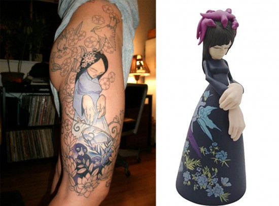 Tattoos inspired by art: Fatima by Sam Flores.