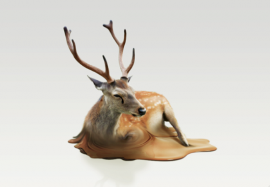 Melting Animal Sculptures by Takeshi Kawano