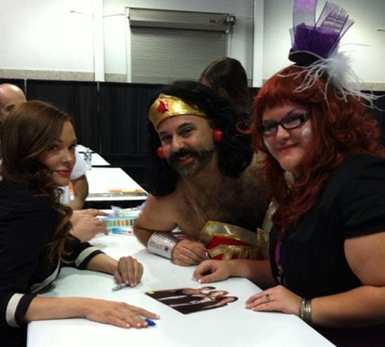 Rose McGowan and friends at NYCC