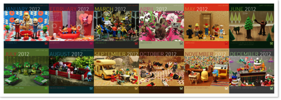 2012 Toy Photography Calendar © Ryan Roberts