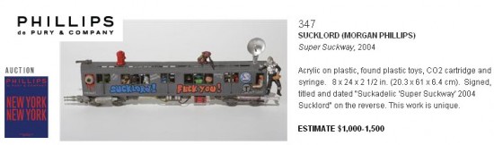 Super Suckway by Sucklord for Phillips de Pury Auction