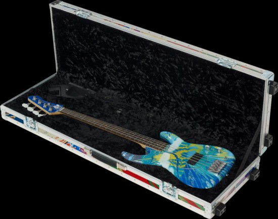 Colour-Spun Bass Guitars by Damien Hirst & Flea