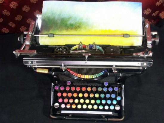 painting with a typewriter