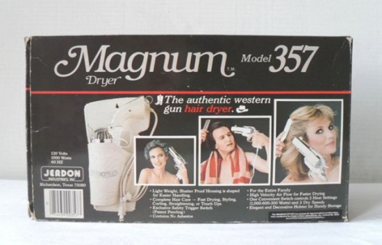 The 357 Magnum Gun Hair Dryer by Jerdon industries 1981