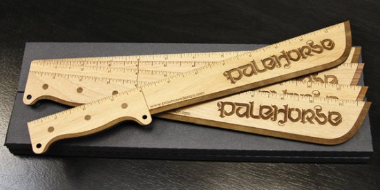 Engraved Machete Rulers by Palehorse