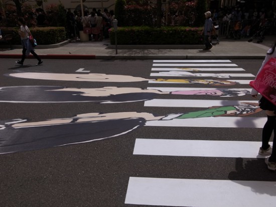 Peanuts Crossing Abbey Road