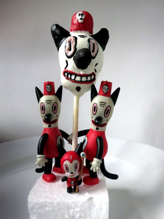 Betty Lou's Cake Pops featuring Gary Baseman's characters