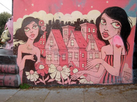 San Francisco street art in the Lower Haight