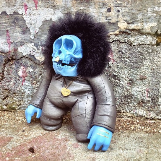 Knuckles enters his "Blue Period"...designer skulls by @spencerblamo