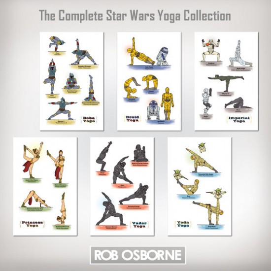 Star Wars Yoga poses © Rob Osborne