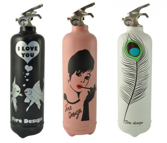 Glam fire extinguishers by Fire Design