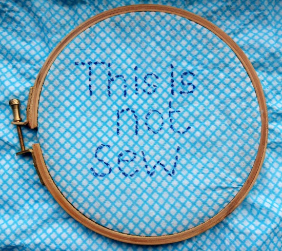 "Not sew" "Not sew"