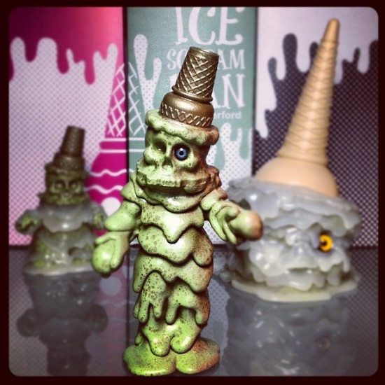 Collaborative Ice Scream Melt Monsters by @bryanbrutherford & @honkeylips
