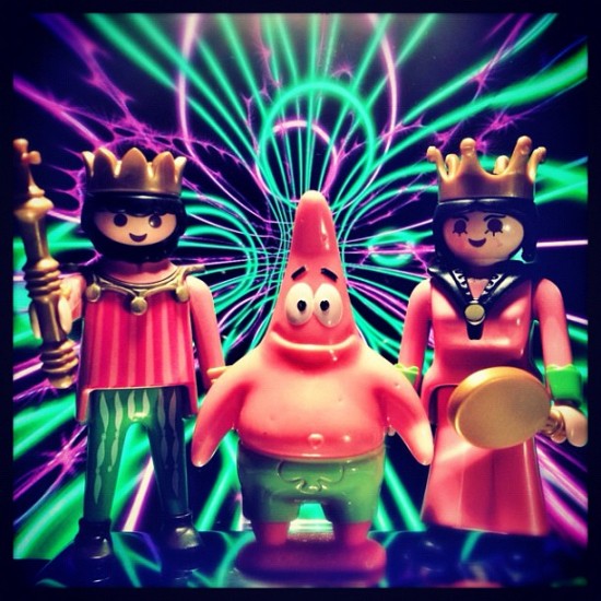 Psychedelic Playmobile x Spongebob by @leekuanleng