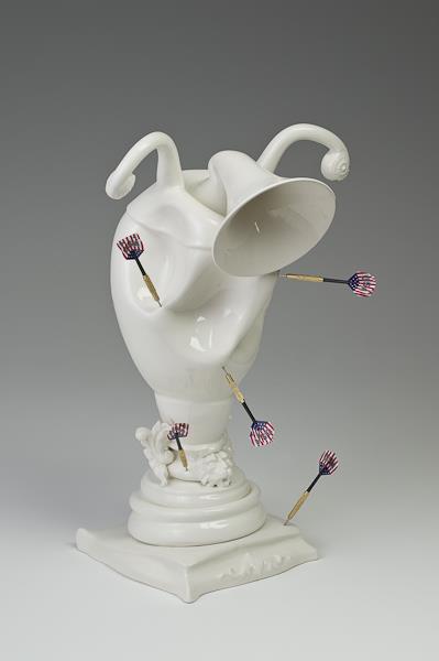 macabre porcelain sculpture