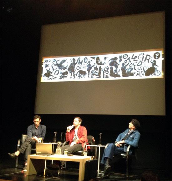 Parra and Victor Moscoso in conversation at SFMOMA