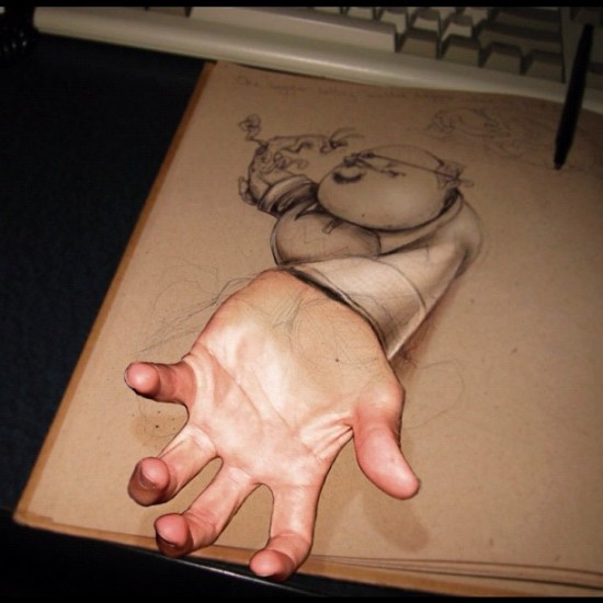 @craola drew this hand in 2003. Amazing.