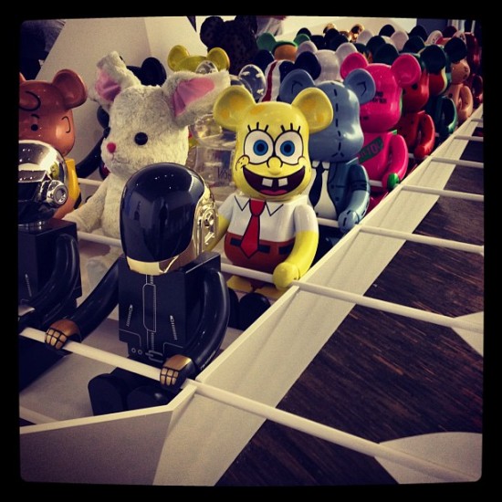Be@rbricks on a boat, photo by @toykio in Germany.