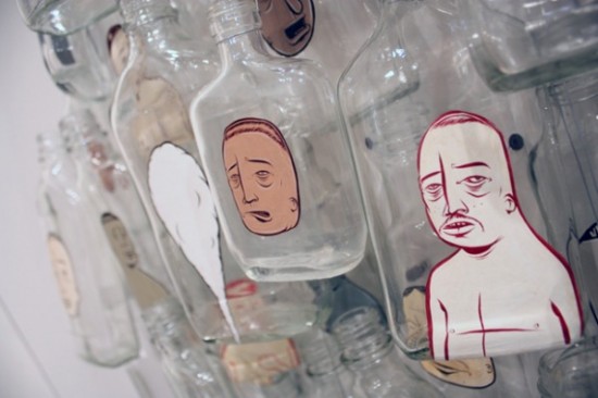 Bottle Installation by Barry McGee