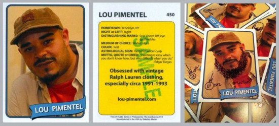 Lou Pimentel's card for Art Hustle Series 3