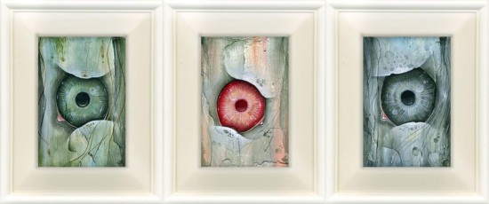 Sickling Eye paintings by Yosiell Lorenzo