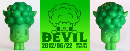 Bevil the Broccoli Resin Toy by Paul Shih
