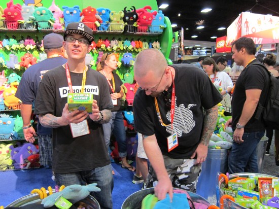 Lee and Jay222 at Uglydolls during Comic-Con 2012