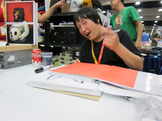 Luke Chueh signing at Giant Robot, Comic-Con 2012