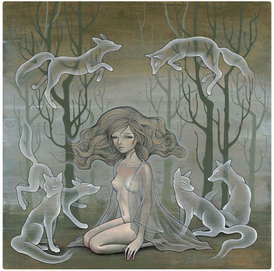 “Lili and Her Ghosts” by Audrey Kawasaki