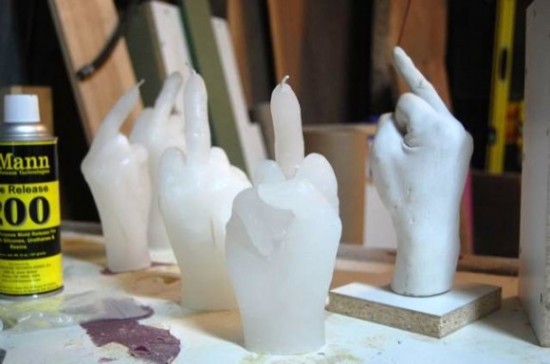 Middle Finger Candles by Nao Matsumoto