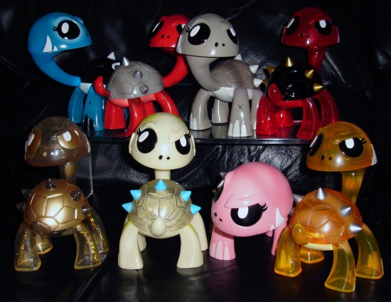 Joe Ledbetter's Kaiju For Grown-ups (KFGU) Full Set of Gamerita Vinyl Toys