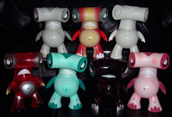Joe Ledbetter's Kaiju For Grown-ups (KFGU) Full Set of Hammerhead Vinyl Toys