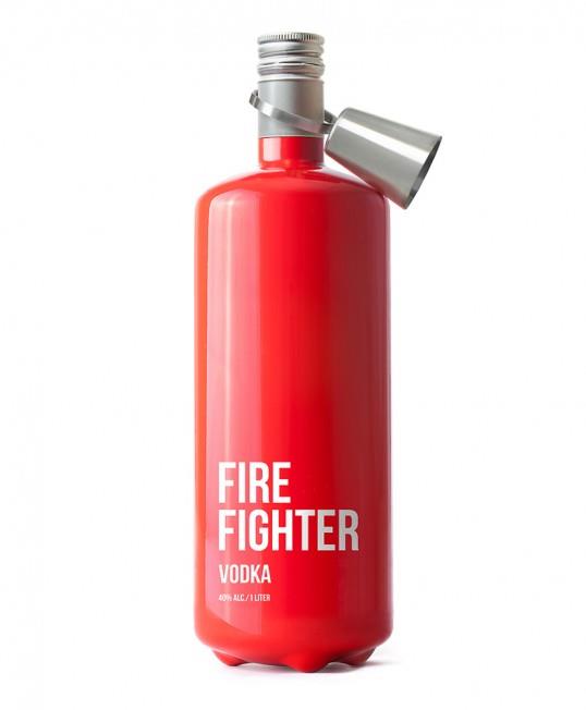 Fire Fighter Vodka design by Timur Salikhov