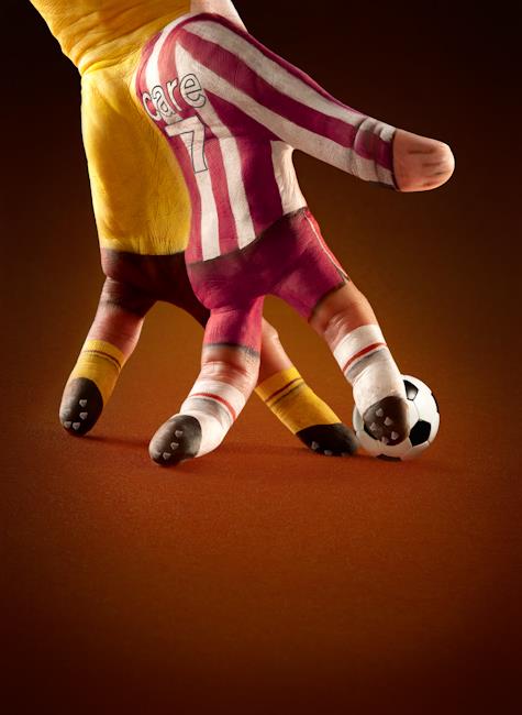 Footballers by Ray Massey