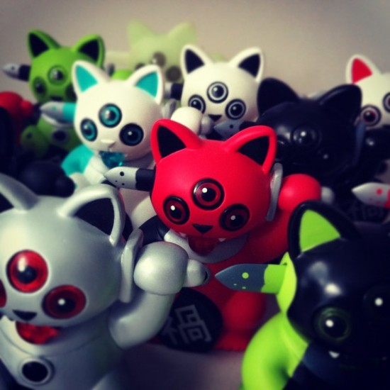 Mini Misfortune Cats by Ferg x Playge