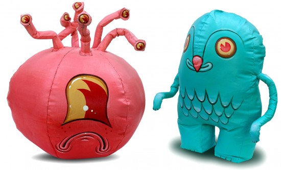Giant soft sculptures by Travis Lampe