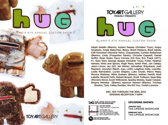 Blamo Toys Hug Show at Toy Art Gallery