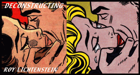 Deconstructing Lichtenstein's The Kiss