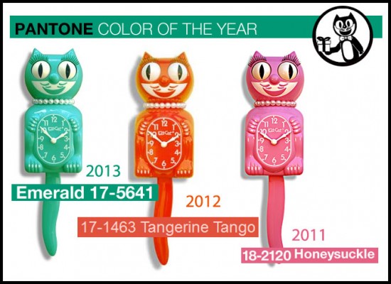 Kit-Cat Clocks in Pantone Colors!