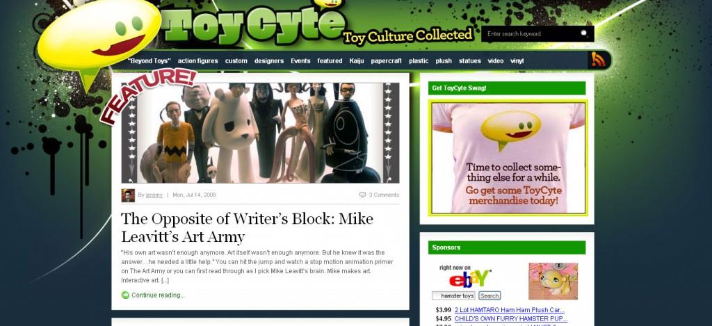 ToyCyte Front Page