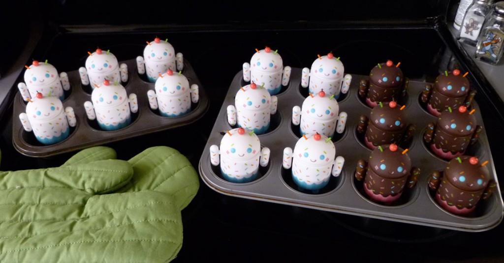 Google Android Toy Cupcakes from Gary Ham